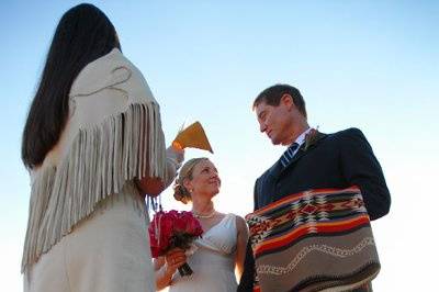 An intimate authentic Native American Wedding~