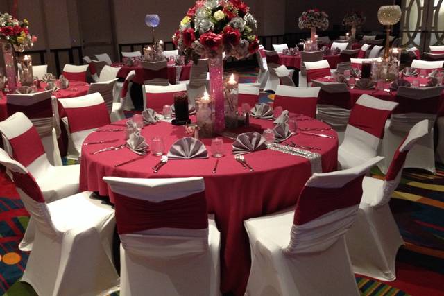 Pink Wedding Reception