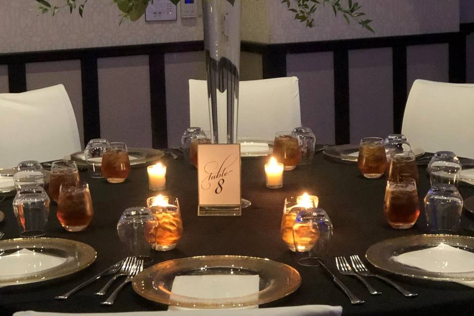Reception Table Setting