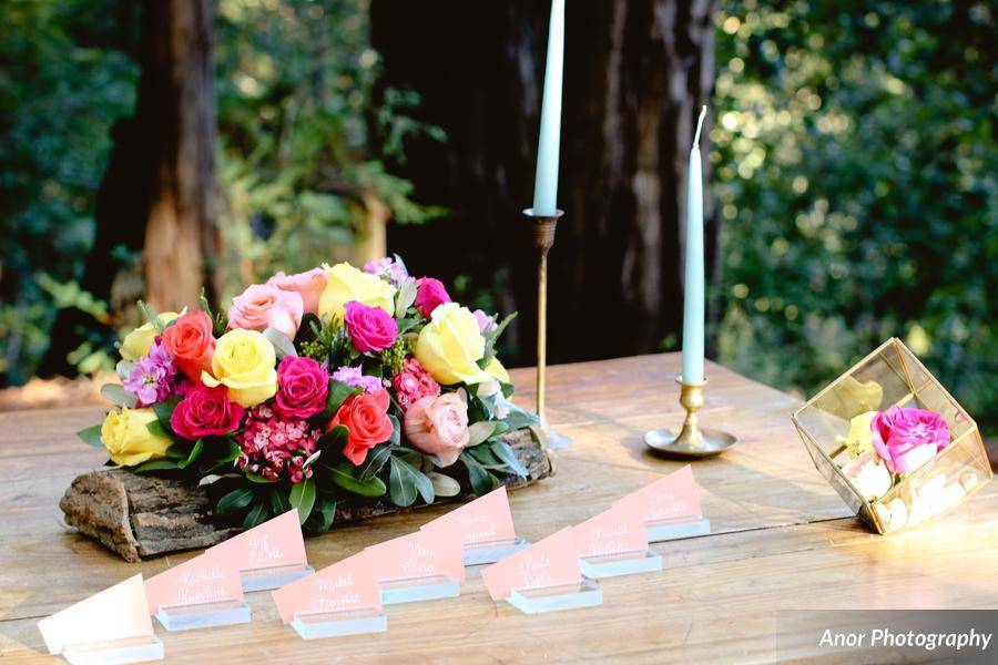 Place cards & acrylic holders