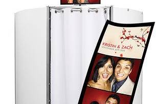 A booth with a standard photo strip