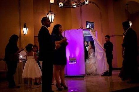 Tip Top Photo Booth during a wedding!