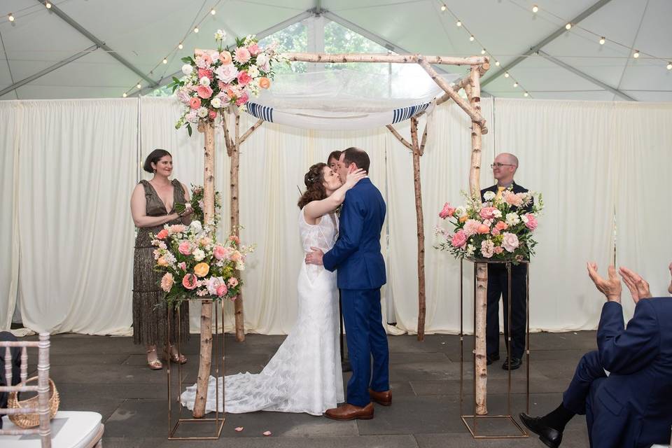 Birch chuppah