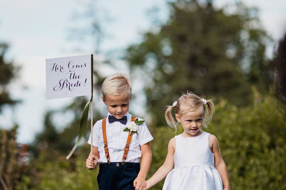 Children in Sam & Nick's weddi