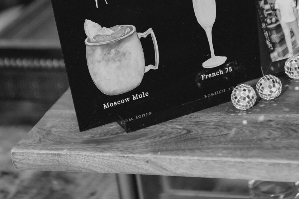 Signature Cocktail Sign
