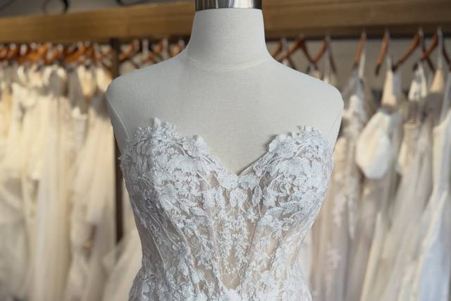 Strapless Lace Wedding Gown