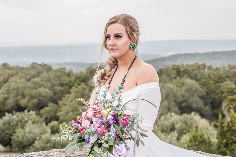 Bridal + texas hill country