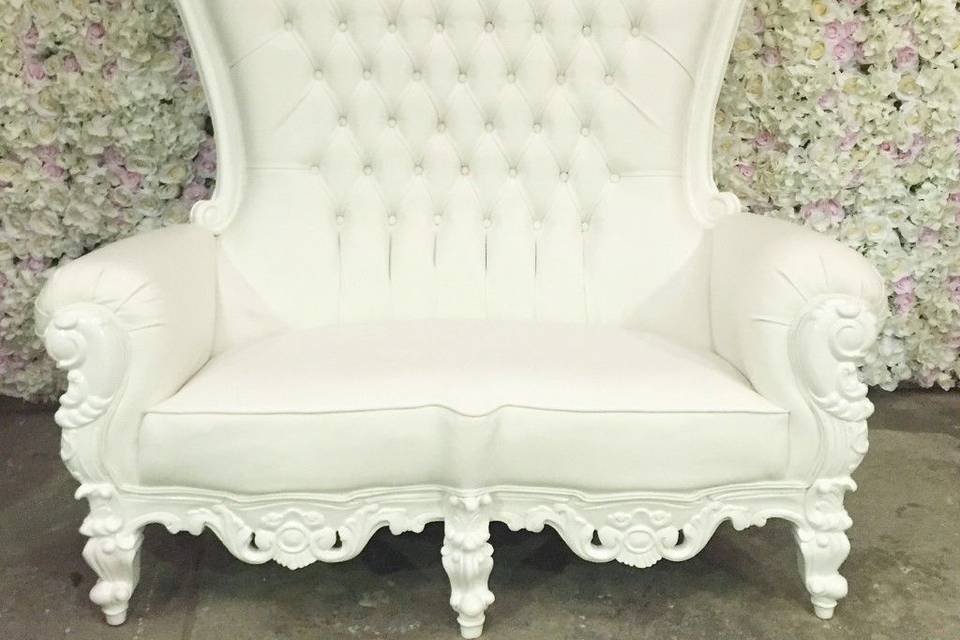 White Loveseat