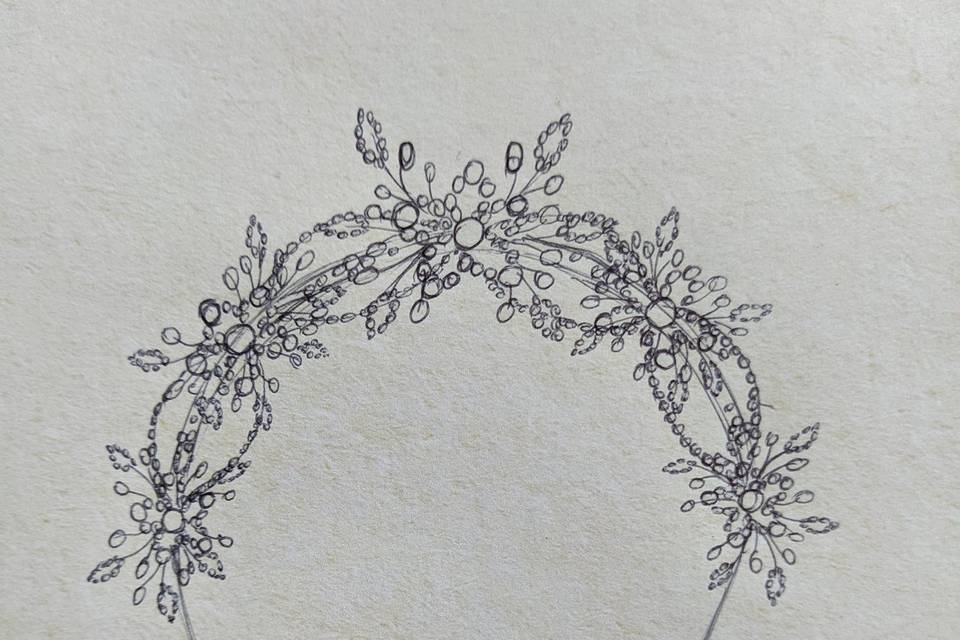 Headpieces from sketch
