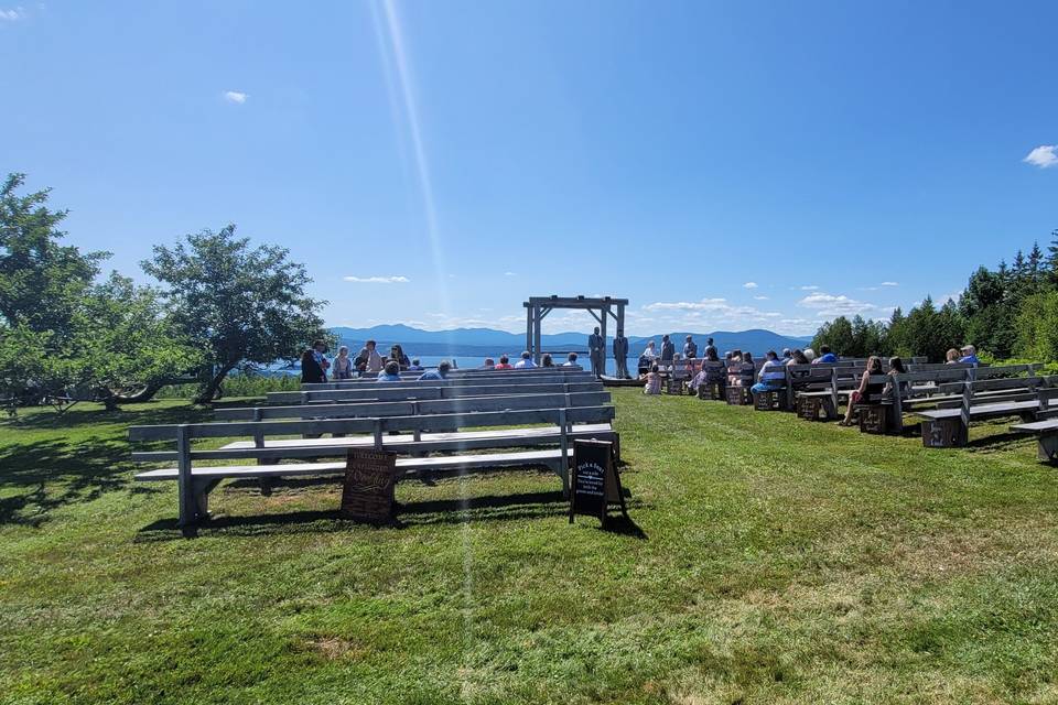 Outdoor ceremony