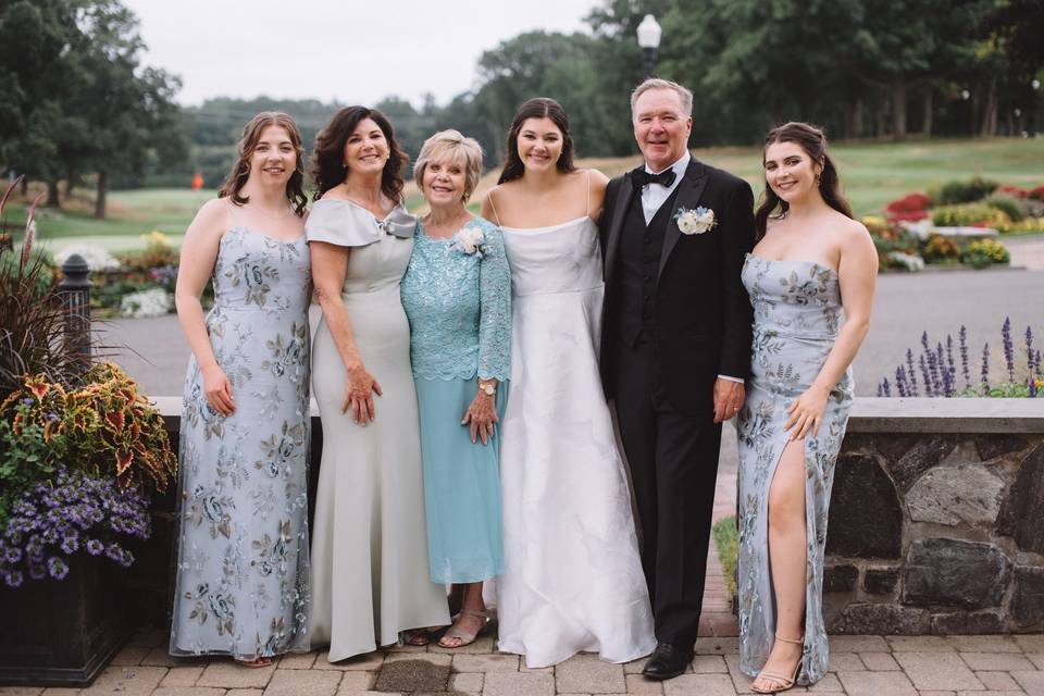 Wedding Party Family Photo
