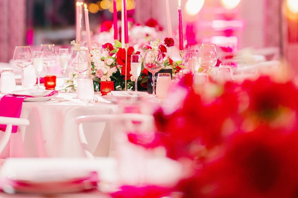 Pop Of Pinks Reception Design