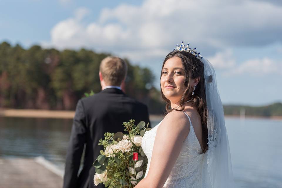 First Look - bride