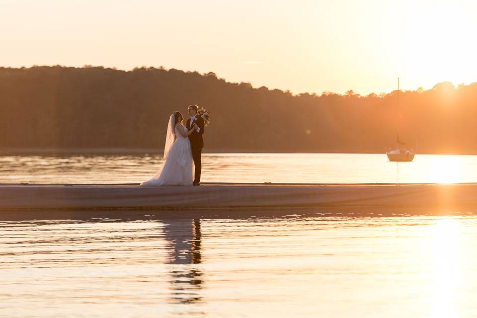 Sunset portraits on Lake