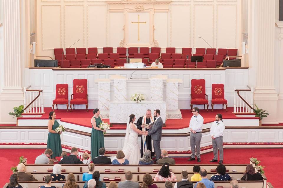 Ceremony view from balcony