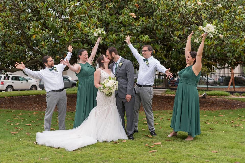 Bridal party fun