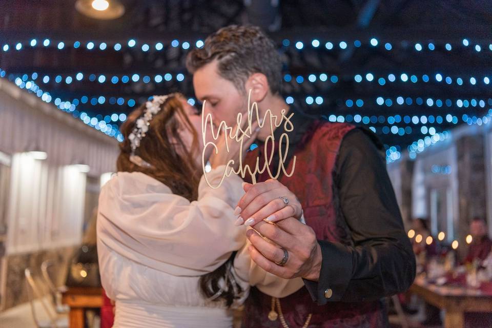 Kiss after cake