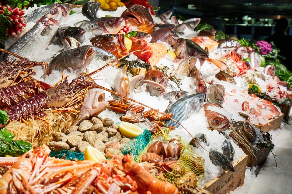 Milos fresh fish market