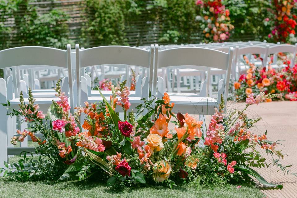 The ceremony in the garden