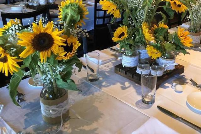 Sunflower centerpices