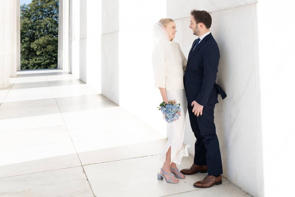 DC Lincoln Memorial elopement