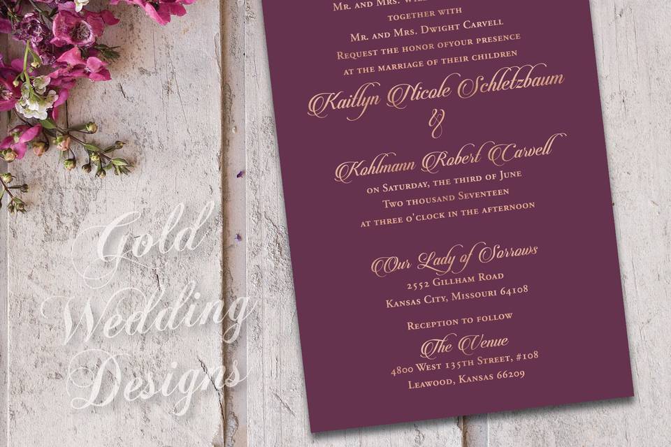 Elegant invitation