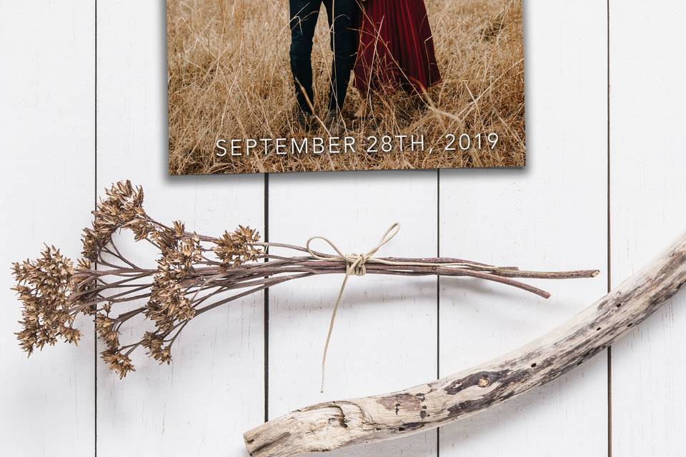 Custom picture Save the date
