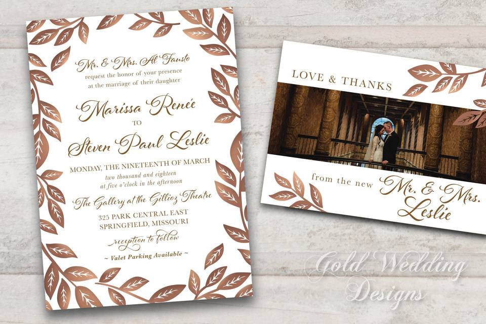 Gold Wedding Designs