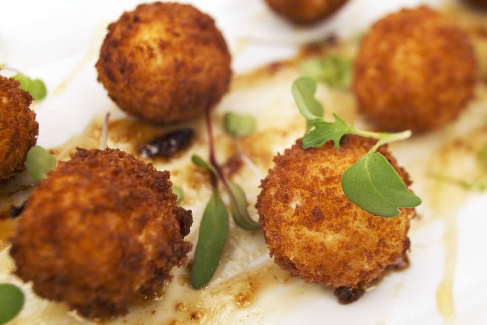 Fried goat cheese