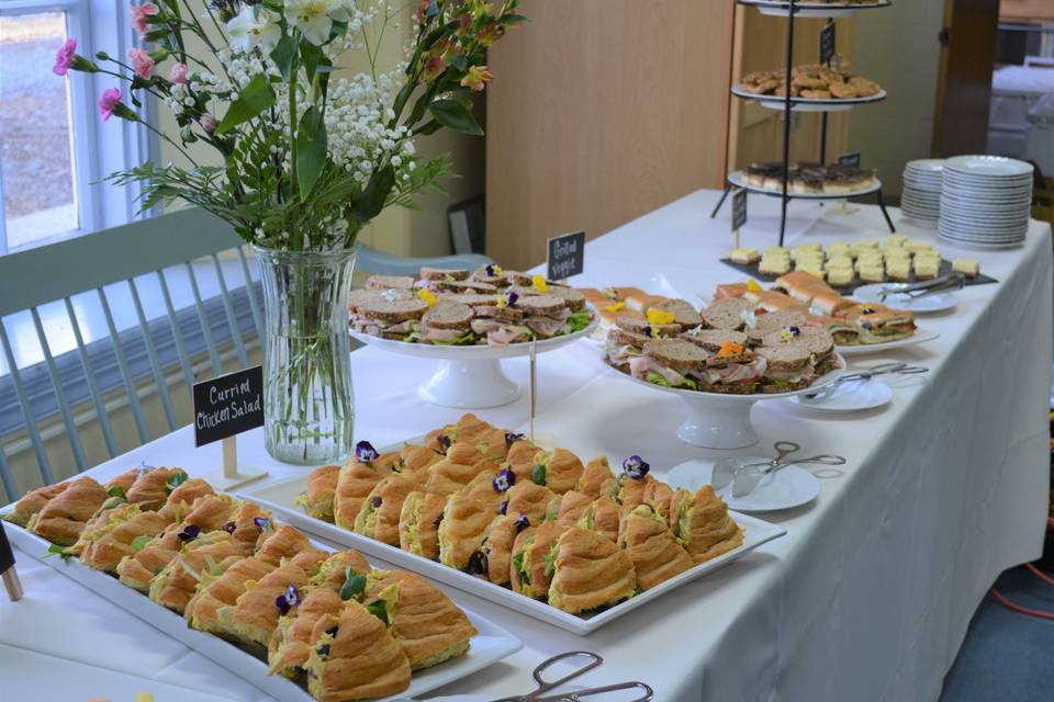 Delicious buffet display