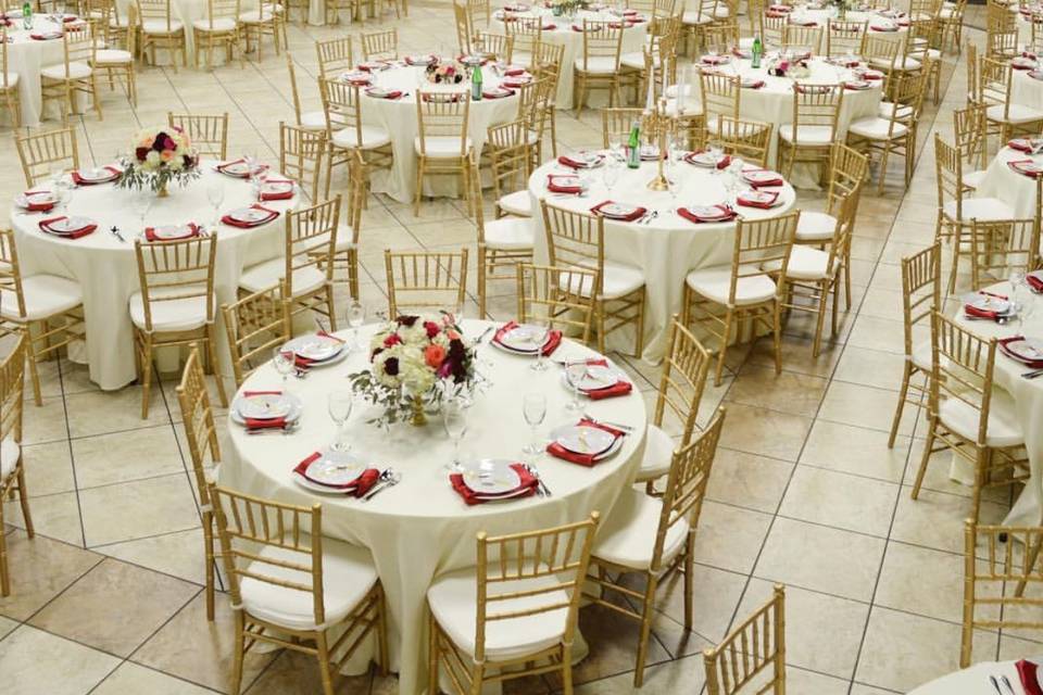 Gold chiavari chairs