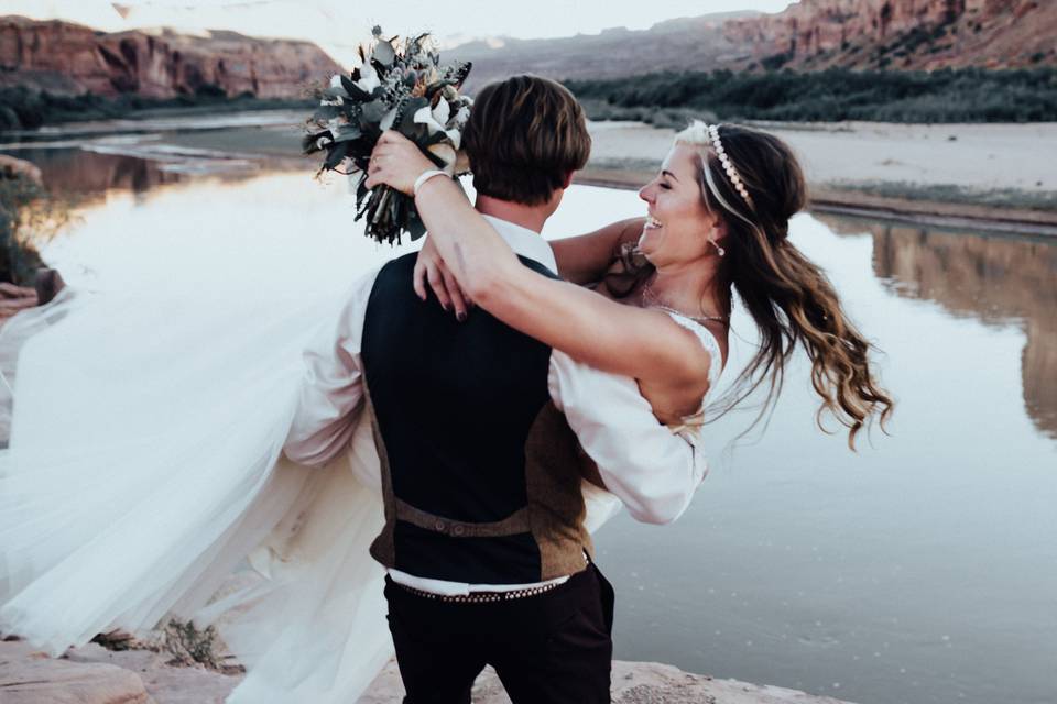 Swept away with love