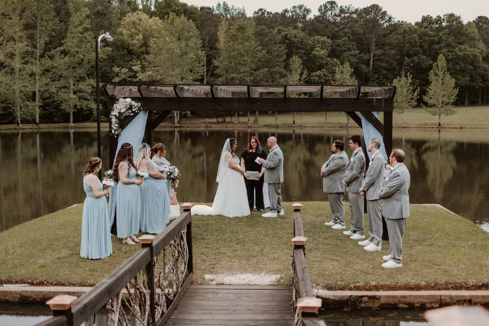 Ceremony on the lake