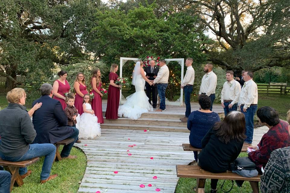 Garden ceremony