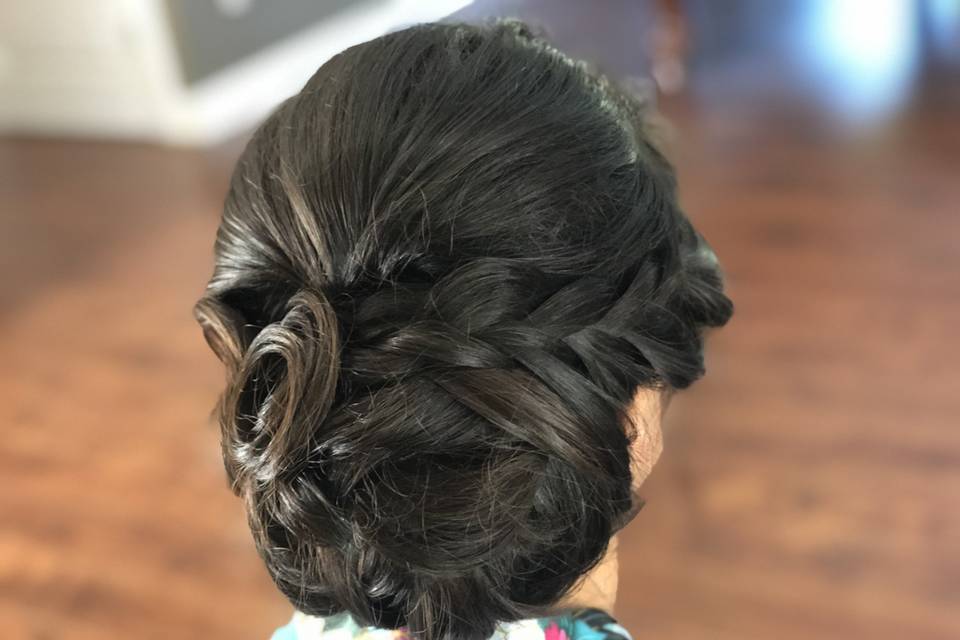 Bridal updo