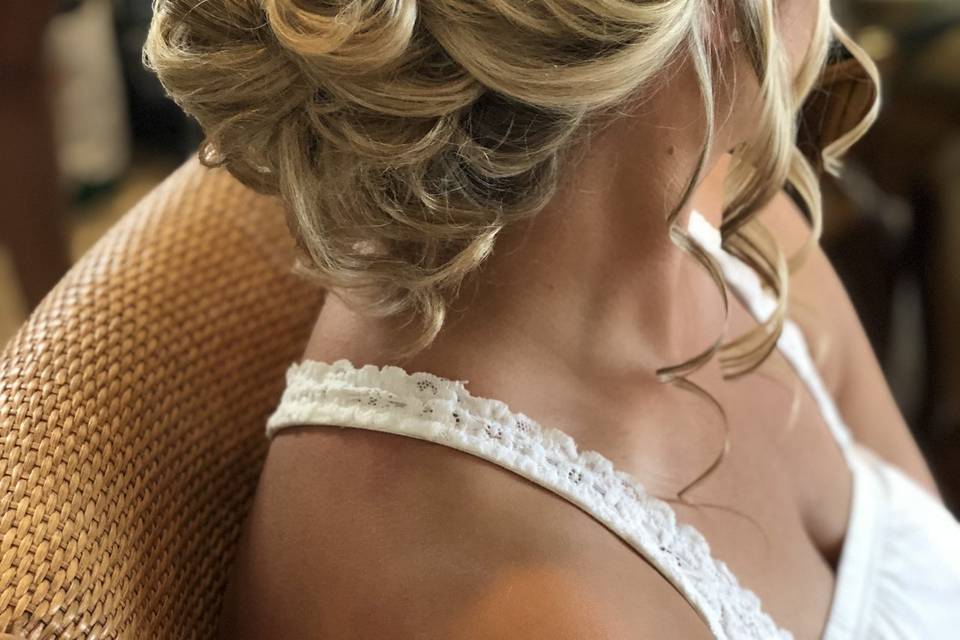 Bridal updo