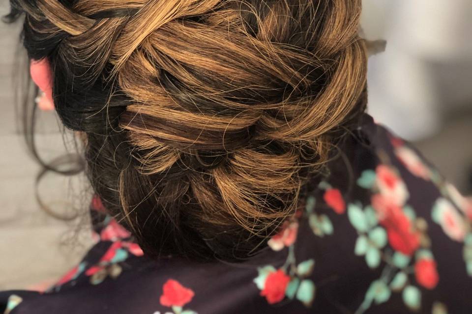 Bridesmaids hair