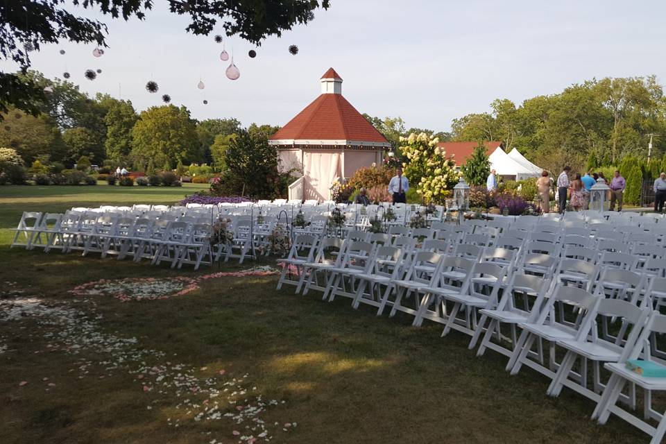 The wedding setup