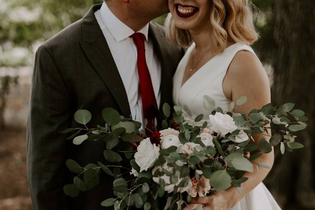 Close-Up of Bridal Bouquet