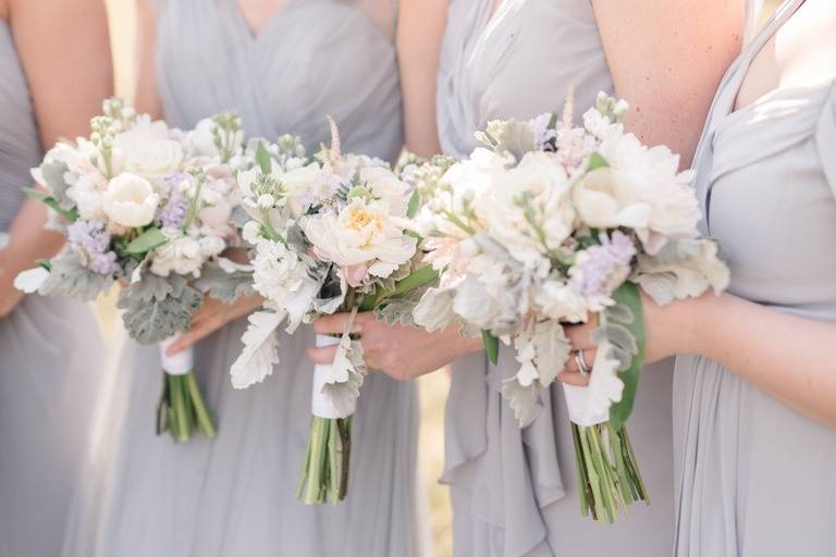 Neutral color bouquets