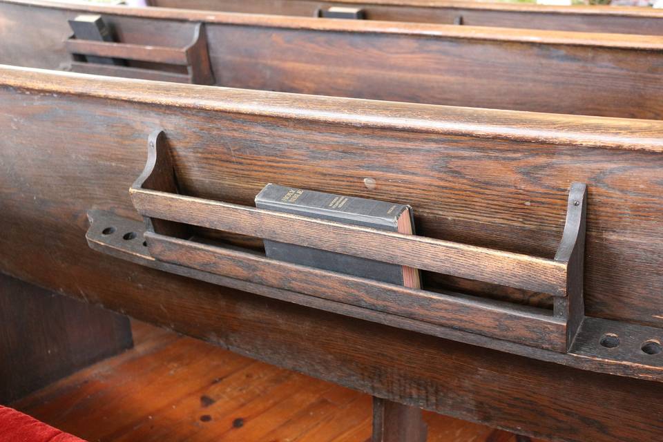 Original pews from early 1900's
