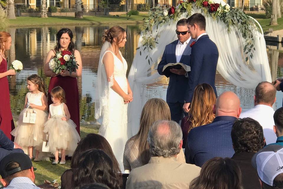 Tyler & Lexi Ceremony Lakeside