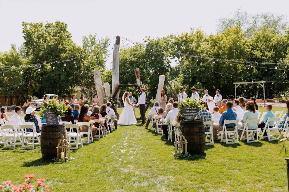 Outdoor ceremony