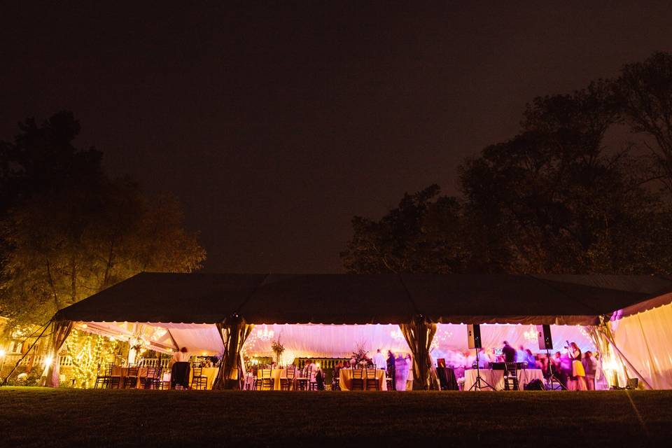 Wedding reception area