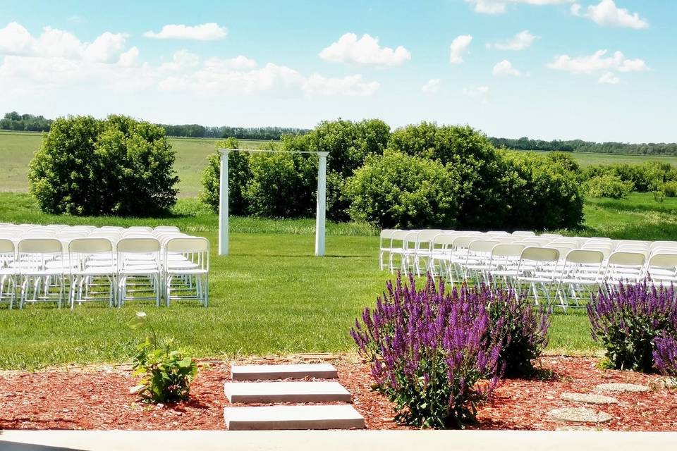 Wedding ceremony setup