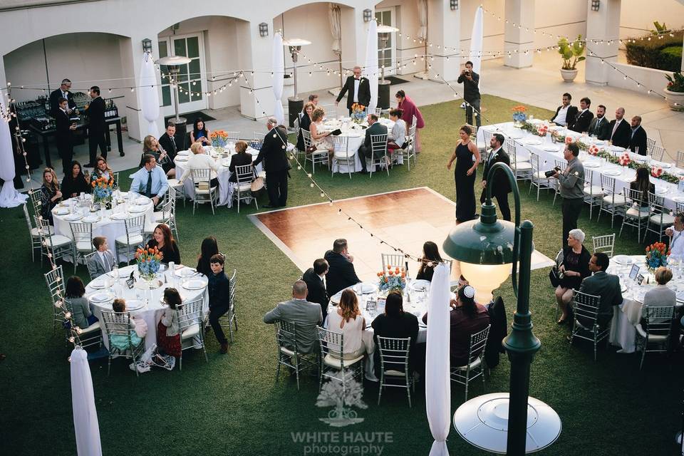 Courtyard Wedding Reception