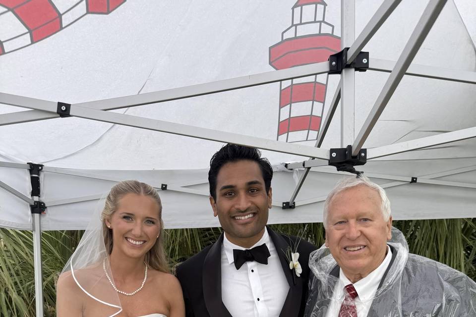Caroline, Darshan, Dr. Hogan