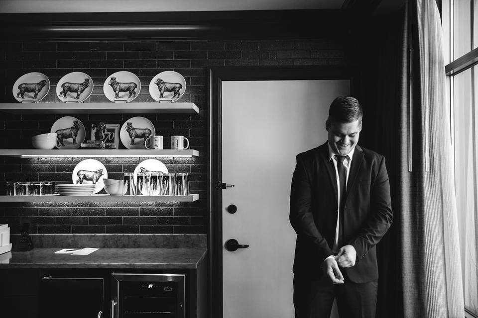 Groom in CSU Rams Suite