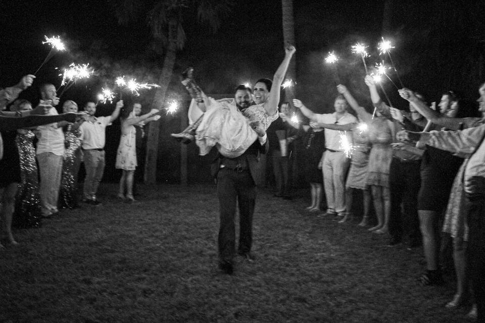 Sparkler send off