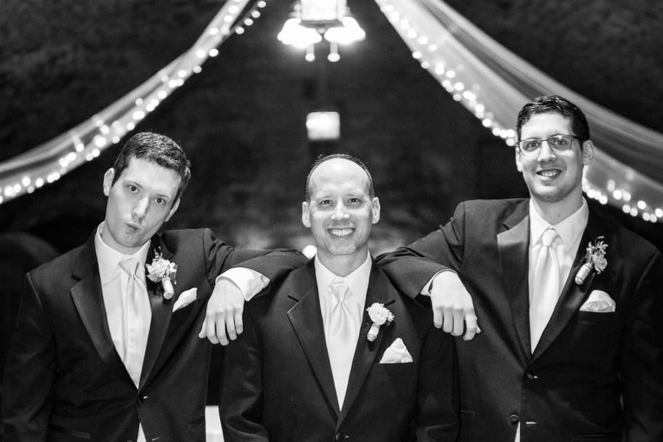 Groom and two sons